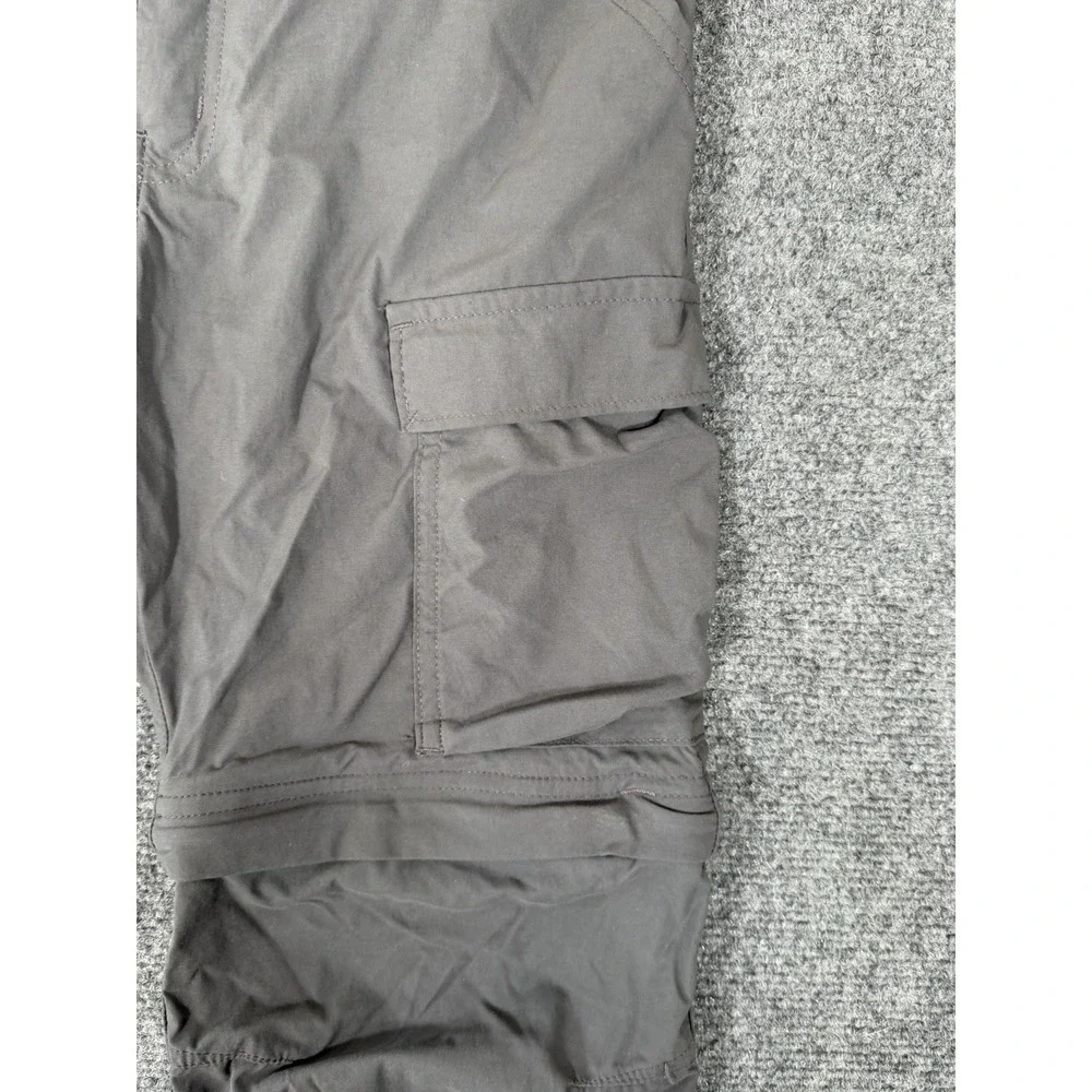 REI Co-op Boys Convertible Cargo Hiking Pants Stretch Outdoor Gray Medium Nylon